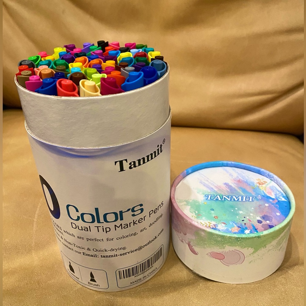 Water Color Pens Dual Tip & Brush Pens Art Markers Water Color Pens 60 count